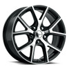 Set 4 18" Voxx Lumi Gloss Black Machined Face Wheels 18x8 5x115 20mm Rims