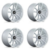 Set 4 Rotiform  R192 Btl 22x12 5x120 Gloss Silver Machined Face Wheels 22" 15mm