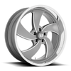 Set 4 US Mag U133 Desperado 22x10.5 5x5 Anthracite Milled Diamond Wheels 22" 1mm