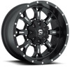 Set 4 18" Fuel D517 Krank 18x9 8x6.5 Matte Black Milled Wheels 20mm Truck Rims