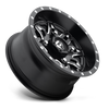 Set 4 Fuel UTV D567 Lethal 15x7 4x156 Matte Black Milled Wheels 15" 13mm Rims