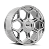 Set 4 20" Mazzi Libra 20x8.5 Chrome 5x4.25 Wheels w/ 235/35R20 Lionhart Tires