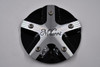 Milanni Gloss Black & Polished Aluminum Wheel Center Cap Hub Cap C457MF-CAP 6.25" Milanni 457