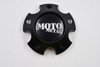 Moto Metal Satin Black w/ Chrome Logo & Cosmetic Screws Wheel Center Cap Hub Cap 1263S04 4.5" 5 Lug