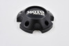 Moto Metal Satin Black w/ Chrome Logo & Cosmetic Screws Wheel Center Cap Hub Cap 1263S04 4.5" 5 Lug