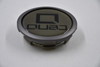 QUAD Wheels Gray w/Black Logo Wheel Center Cap Hub Cap QUAD/3 3"