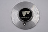 Progressive Brushed Aluminum w/ Black & Gold Logo Wheel Center Cap Hub Cap 6/PROGRESS 6"