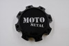 Moto Metal Gloss Black w/Chrome Logo Wheel Center Cap Hub Cap T127L170-8-H50-S1 6.625" 8 Lug