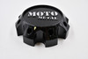 Moto Metal Gloss Black w/Chrome Logo Wheel Center Cap Hub Cap T127L170-8-H50-S1 6.625" 8 Lug