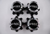 V-TEC Off Road Black w/ Machined & Black Ornament Wheel Center Cap Hub Cap C394-8-CAP(N) 7" V-Tec Off Road 394 Warlord 8 Lug