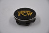 PCW Black w/Gold Logo - Silver Sides Wheel Center Cap Hub Cap PCW/2.375 2.375"