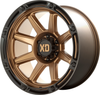 Set 4 XD XD863 20x10 6x5.5 Matte Bronze With Black Lip Wheels 20" -18mm Rims