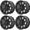 Set 4 XD XD852 Gauntlet 20x10 5x5 5x5.5 Satin Black Wheels 20" -18mm Rims