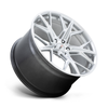 Cray Hammerhead 19x9 5x4.75 Gloss Silver W/ Mirror Cut Face Wheel 19" 50mm Rim