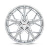 Cray Hammerhead 19x9 5x4.75 Gloss Silver W/ Mirror Cut Face Wheel 19" 50mm Rim