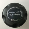 American Racing 1515006022 black ATX center cap front view