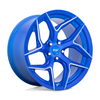 Set 4 Niche M268 Torsion 20x9 5x112 Anodized Blue Milled Wheels 20" 27mm