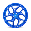 Set 4 Niche M268 Torsion 20x9 5x112 Anodized Blue Milled Wheels 20" 27mm