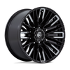 Fuel 1PC D849 Rebar 20x10 8x6.5 Gloss Black Milled Wheel 20" -18mm Rim Fuel 1PC D849 Rebar 20x10 8x6.5 Gloss Black Milled Wheel 20" -18mm Rim