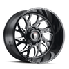 Set 4 20" American Truxx Destiny 20x9 Black Milled 6x135 6x5.5 Wheels 0mm Rims