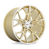 Cray Hammerhead 19x9 5x120 Gloss Gold W/ Mirror Cut Face Wheel 19" 38mm Rim