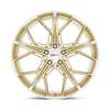 Cray Hammerhead 19x9 5x120 Gloss Gold W/ Mirror Cut Face Wheel 19" 38mm Rim