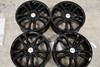 Set 4 15" Touren TR22 15x7 Black 4x100 4x4.5 Wheels 40mm Rims