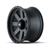 18" Ion 134 18x9 Matte Gunmetal Black Beadlock 8x6.5 Wheel 0mm Rim