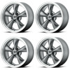 Set 4 American Racing AR105 Torq Thrust M 17x8 5x4.5 Anthracite Wheels 17" 0mm