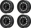 Set 4 American Racing AR62 Outlaw II 16x7 8x6.5 Satin Black Wheels 16" -8mm Rims