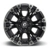 Set 4 Fuel  D569 Vapor 18x9 5x4.5 5x5 Matte Black Double Tint Wheels 18" -12mm