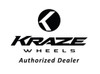 18" Kraze Spinner 18x8 Black Machined 5x112 Wheel 40mm Performance Rim