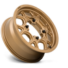 Set 4 KMC Powersports KS133 Mesa Lite 15x6 4x137 Matte Bronze Wheels 15" 38mm
