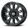 Set 4 XD XD829 Hoss II 17x9 6x5.5 Gloss Black Wheels 17" -12mm Rims