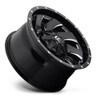 Set 4 20" Fuel D574 Cleaver 20x9 8x6.5 1mm Gloss Black Milled Wheels Truck Rims Offroad
