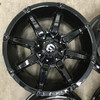 Set 4 18" Fuel D575 Coupler 18x9 6x135 6x5.5 19mm Wheels Gloss Black Truck Rims Offroad SUV