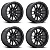 Set 4 Fuel D679 Rebel 22x12 6x5.5 Matte Black Wheels 22" -44mm Rims