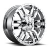 Set 4 20" Fuel D631 Sledge 20x9 8x180 1mm Chrome Plated Wheels For Chevy GMC Rim