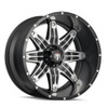 Set 4 22" American Truxx Lonestar 22x12 Black Machined 5x5 Wheels -44mm Rims