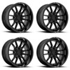Set 4 22" Fuel D760 Clash 22x10 6x135 Gloss Black Wheels -18mm Lifted Rims Set 4 22" Fuel D760 Clash 22x10 6x135 Gloss Black Wheels -18mm Lifted Rims