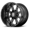 Set 4 XD XD825 Buck 25 20x9 6x135 6x5.5 Gloss Black Milled Wheels 20" 0mm Rims