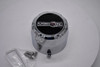 Back mounting view of Vision C622204 C398-8V chrome wheel center cap with screw holes