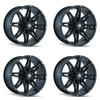 Set 4 20" Mayhem Rampage 20x9 Matte Black 5x150 5x5.5 Wheels 18mm Truck Suv Rims