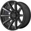 Set 4 XD XD847 Outbreak 22x10 8x6.5 Satin Black With Gray Tint Wheels 22" -18mm