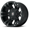 Set 4 XD XD822 Monster II 18x9 8x6.5 Matte Black Wheels 18" 18mm Rims