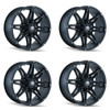 Set 4 20" Mayhem Rampage 20x9 Matte Black 6x135 6x5.5 Wheels 11mm Truck Suv Rims