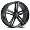 Set 4 OHM Lightning 21x10.5 5x120 Gloss Black Wheels 21" 30mm Rims