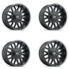 Set 4 18" Mayhem Cogent 18x9 Matte Black 5x5 5x5.5 Wheels 0mm For Jeep Dodge Rim