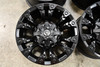 Set 4 Fuel D560 Vapor 20x9 8x170 Matte Black Wheels 20" 20mm Rims