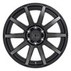 Set 4 XD XD847 Outbreak 20x10 8x6.5 Satin Black With Gray Tint Wheels 20" -18mm